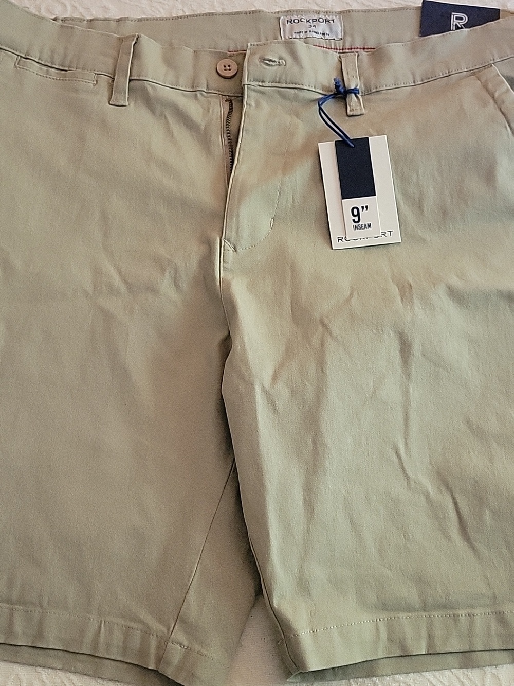 Rockport Men's Khaki Chinos in Light Beige